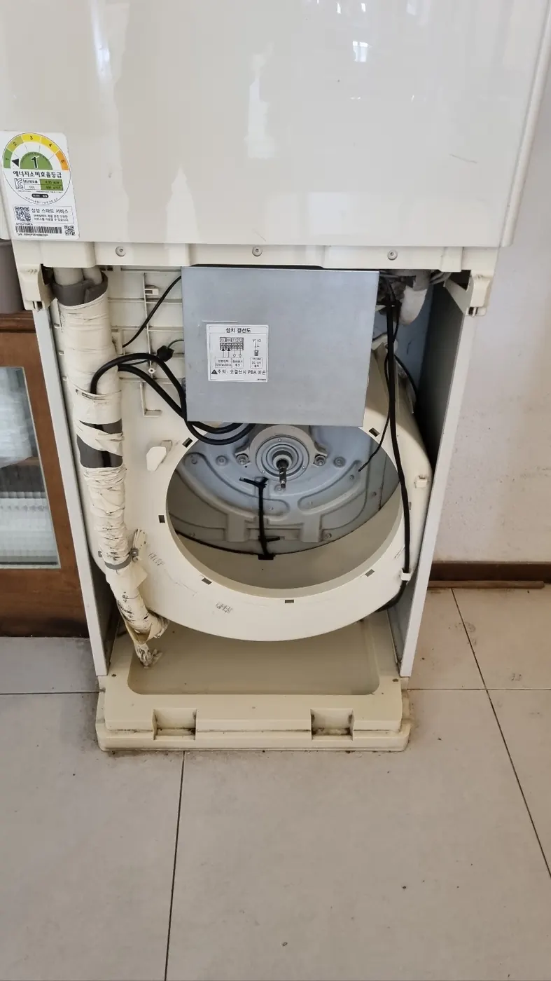 소하동 에어컨청소 시공 현장 — 시스템 에어컨