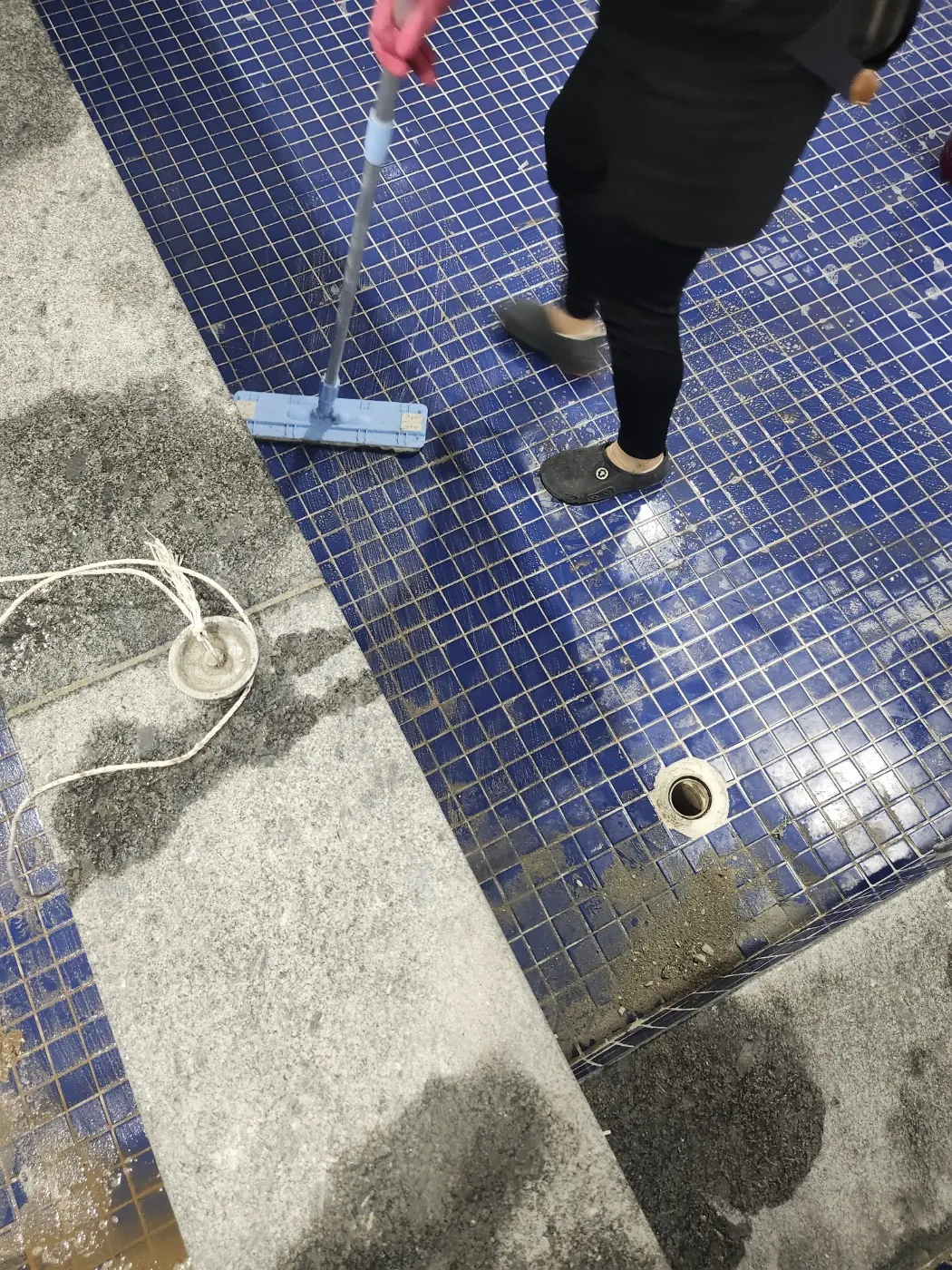 타일 줄눈 세정 — 월곶면 목욕탕청소 현장