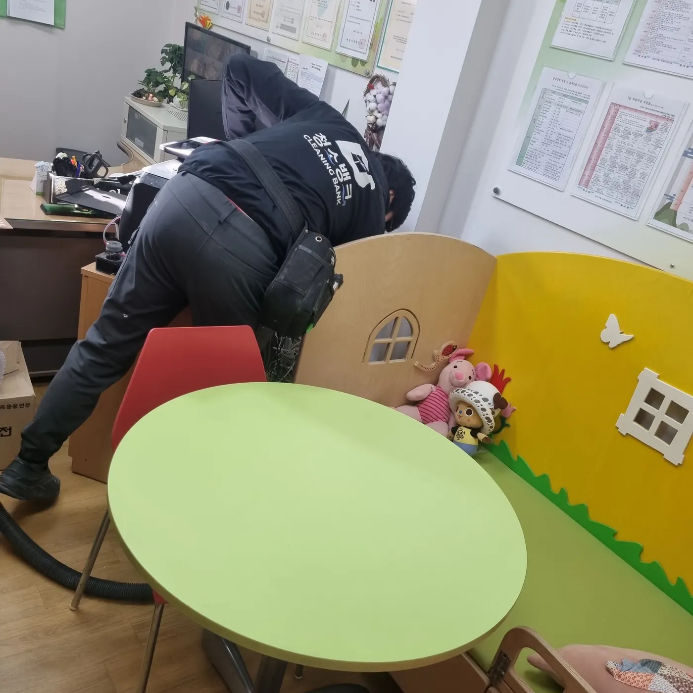 안양시 어린이집청소 시공 현장 — 교실 마감