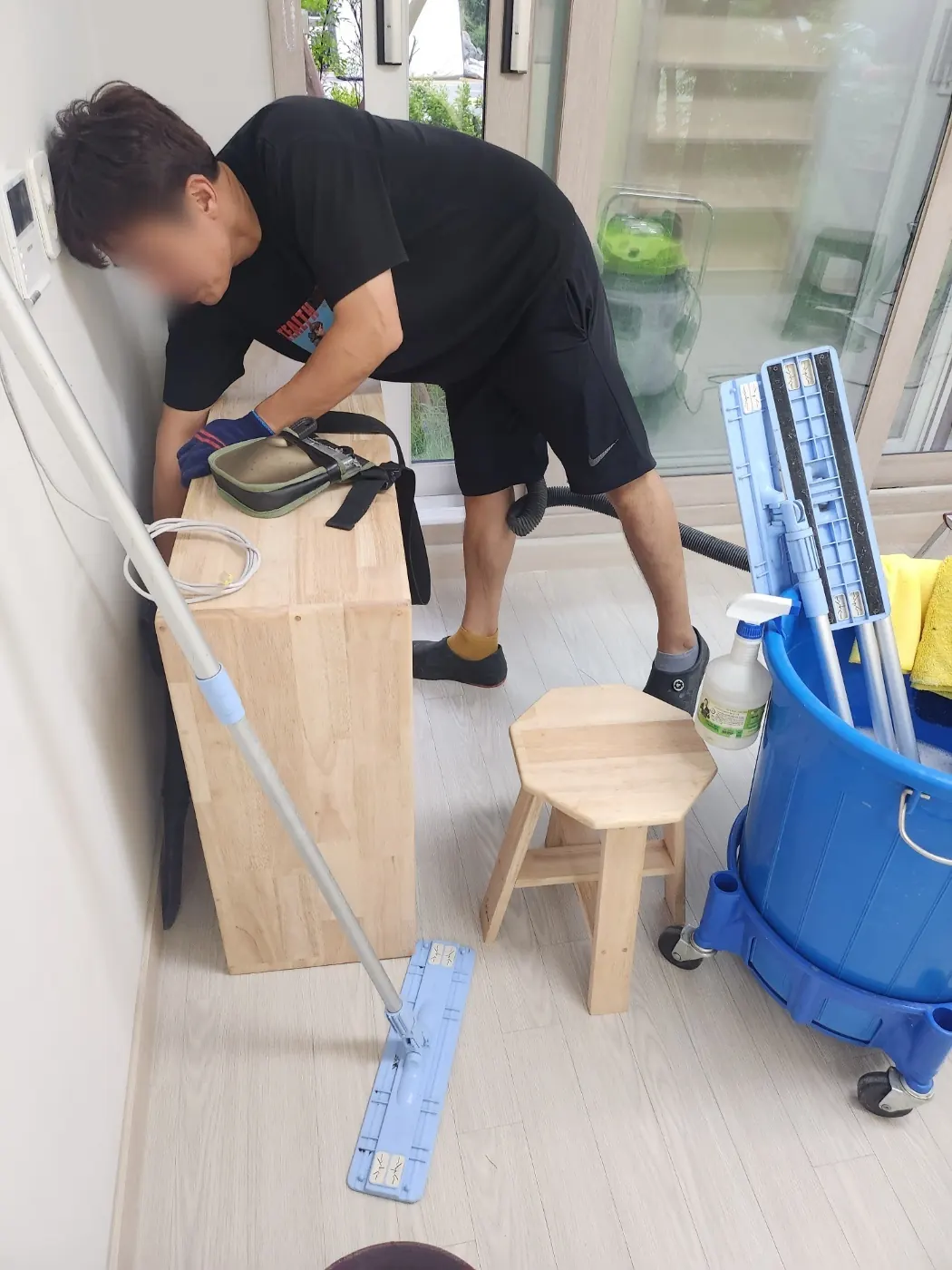 세정 진행 — 부천 원미구 어린이집청소 현장