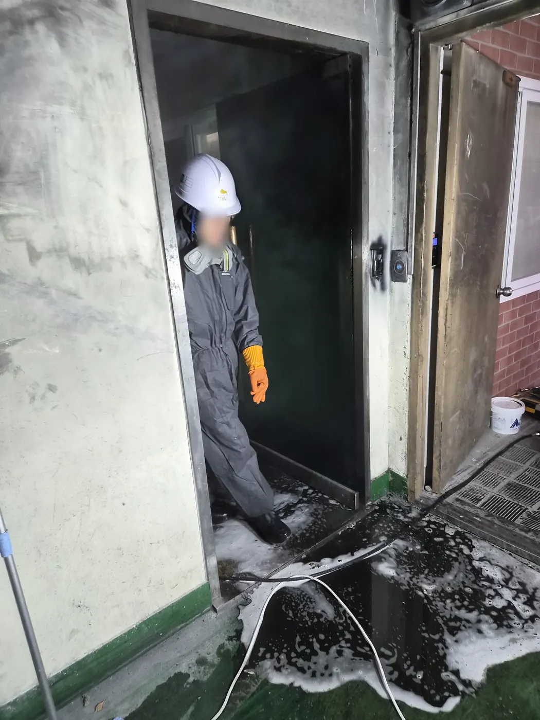 고압 세척 — 과천시 화재청소 현장