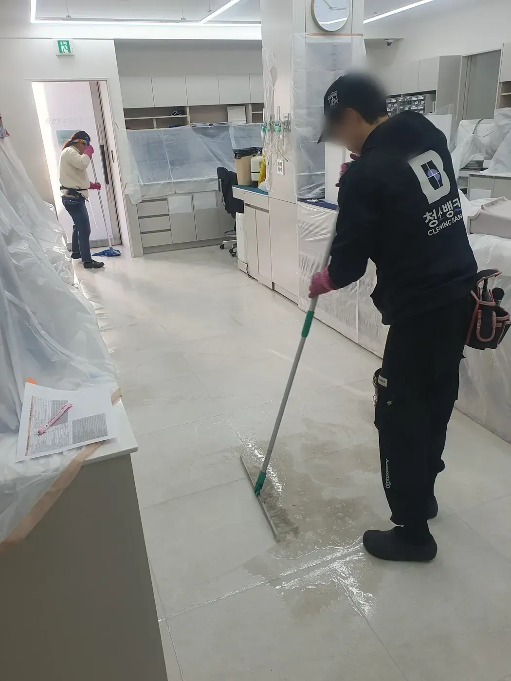 세정 진행 — 안산 단원구 병원청소 현장