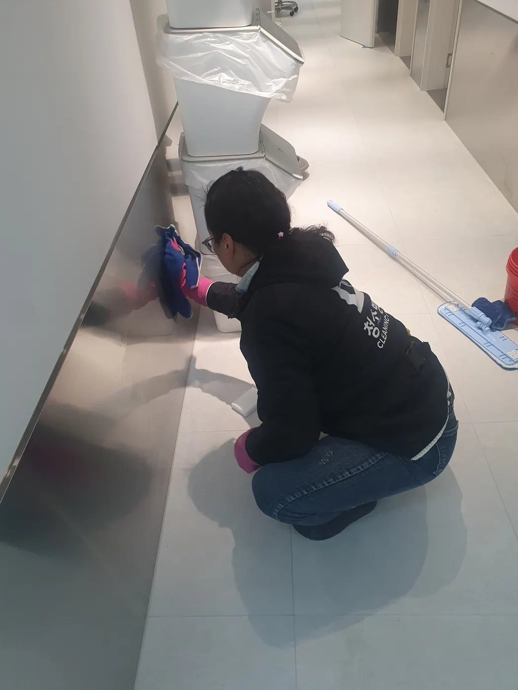 세정 진행 — 안산 단원구 병원청소 현장