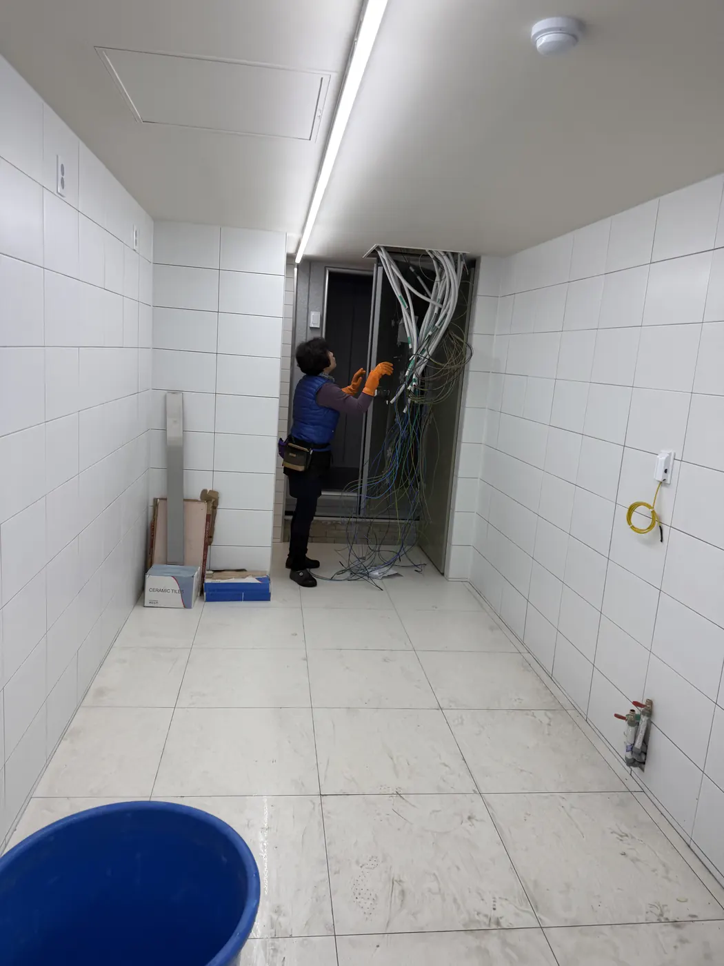 세정 진행 — 부곡동 식당청소 현장