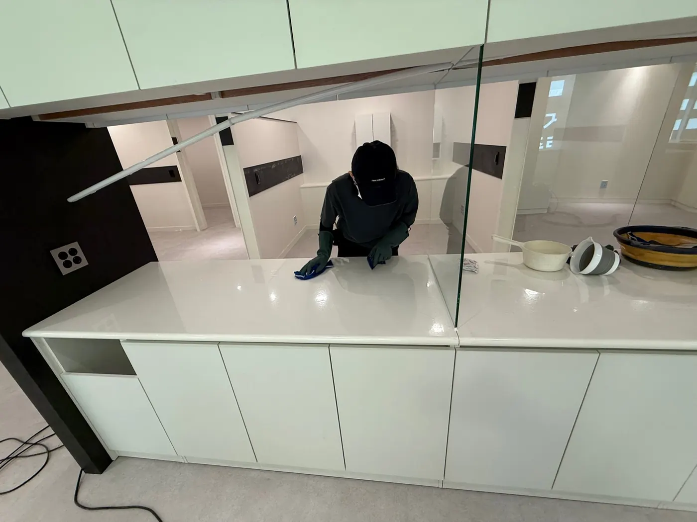 작업 진행 — 군포시 상가청소 현장
