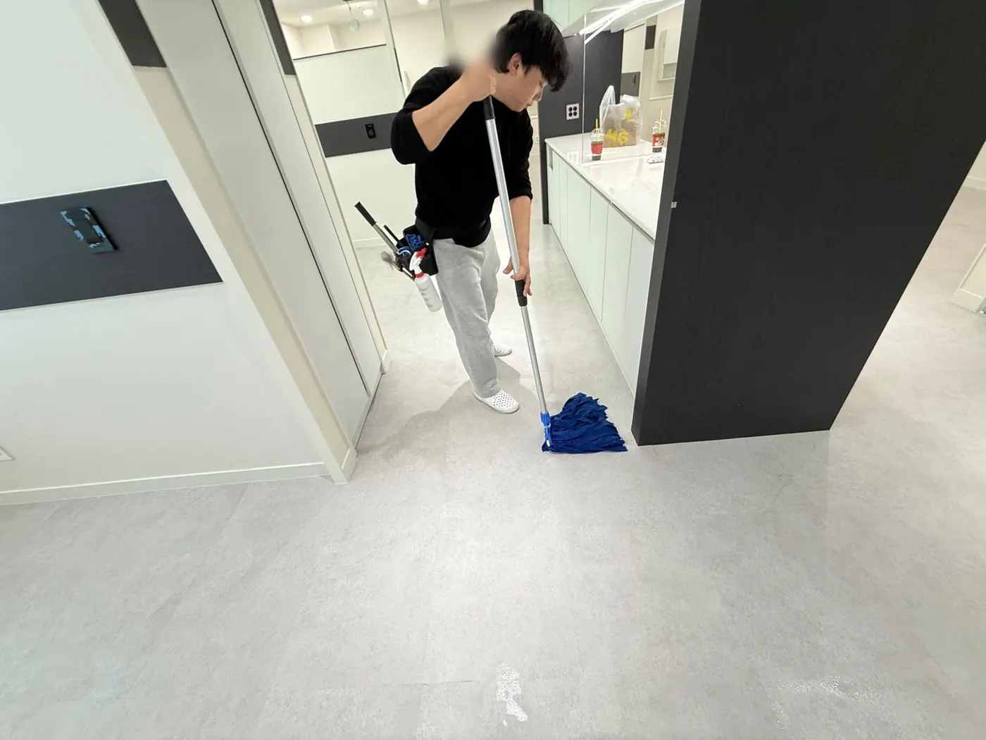 작업 진행 — 시흥시 상가청소 현장