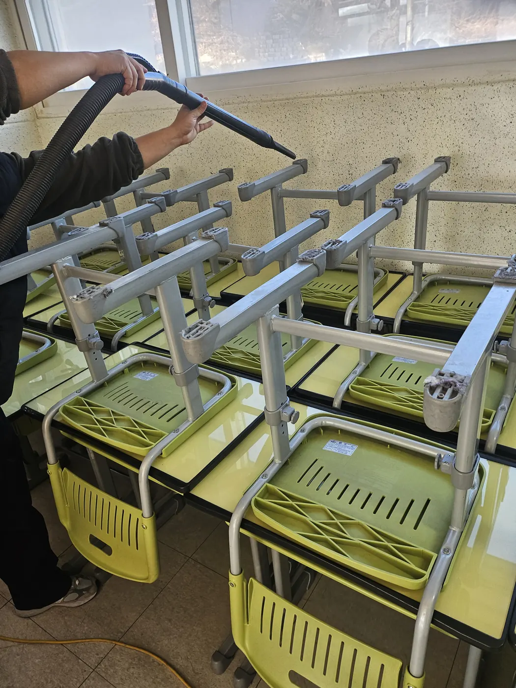 왁스 재코팅 — 군포시 학교청소 현장