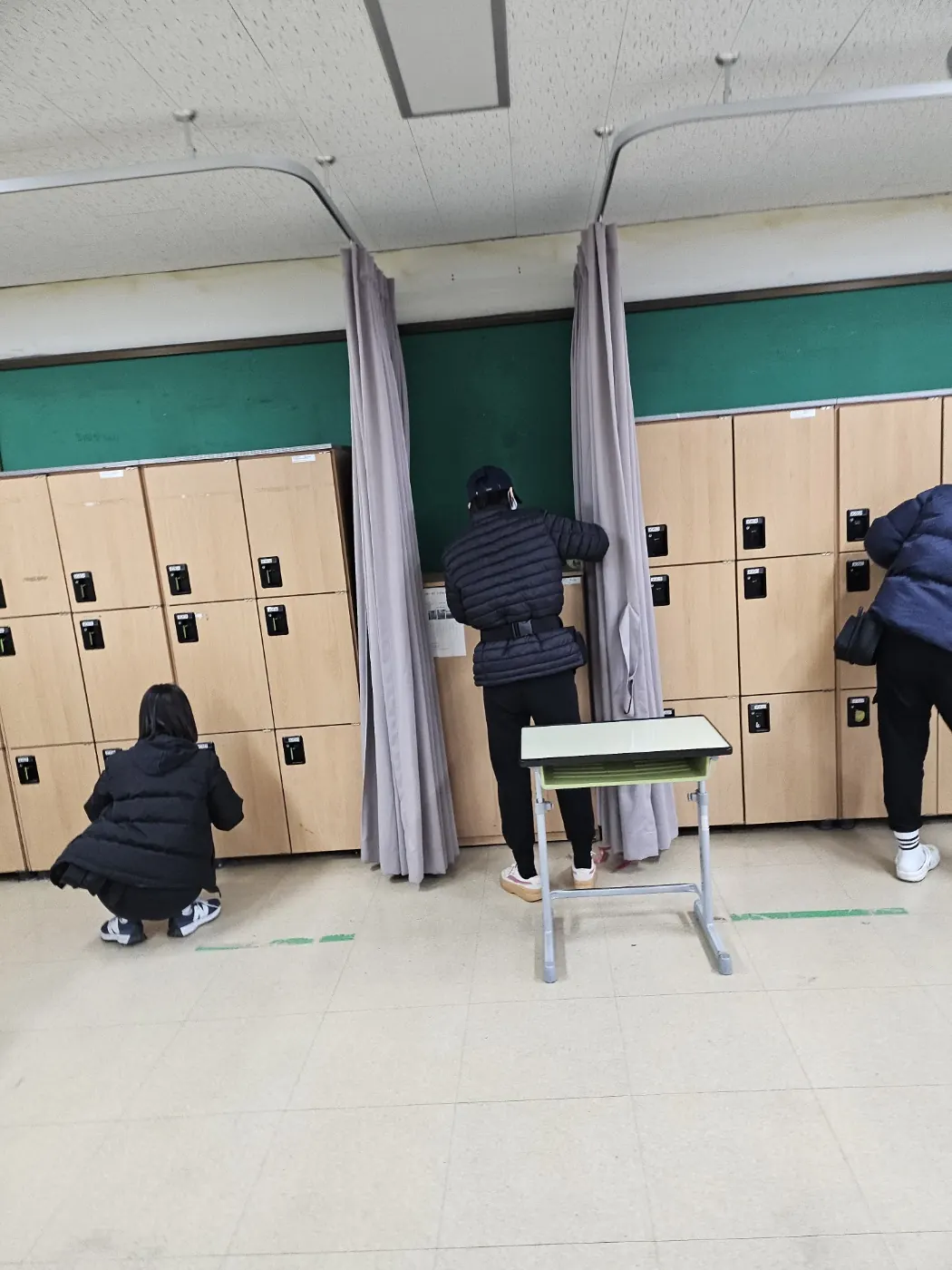 바닥 물걸레 마감 — 양촌읍 학교청소 현장