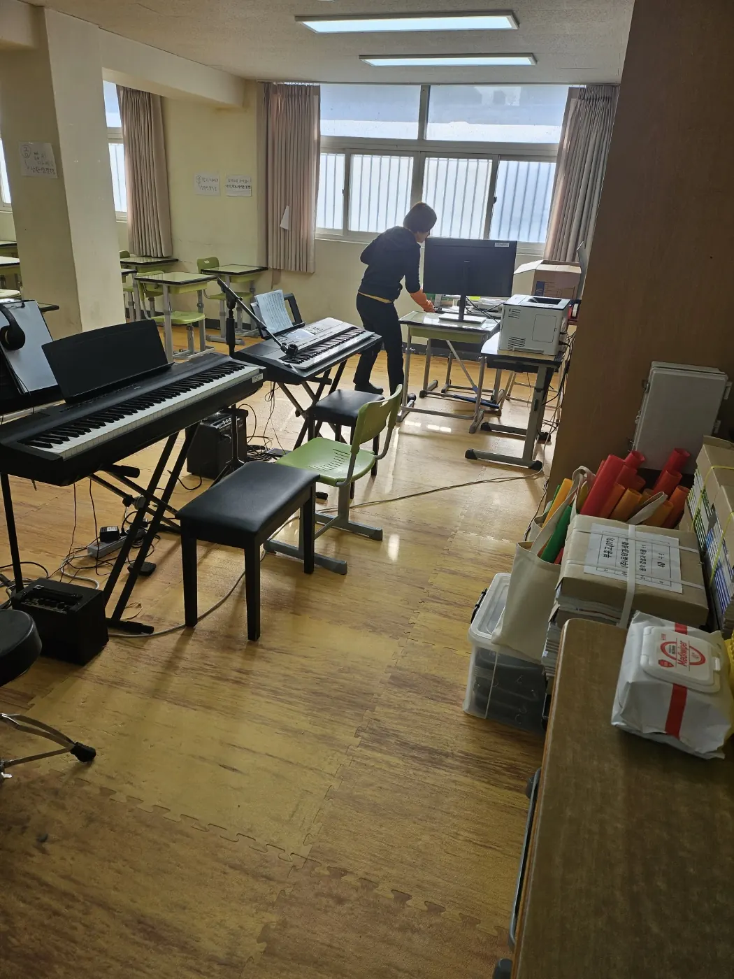 특별실 작업 — 과천시 학교청소 현장